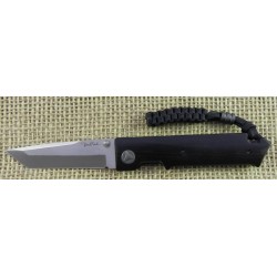 Couteau Pliant Acier D2 Benchmark Lame Tanto Manche Bois Linerlock BMK065 - Livraison Gratuite