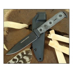 Couteau Tops Mohawk Hunter Acier Carbone 1095 Manche Micarta Etui Kydex Made In USA TPH01 - Livraison Gratuite