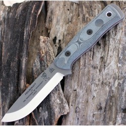 Couteau de Survie Tops B.O.B. Hunter Brothers Acier 1095 Made USA Manche Micarta Etui Kydex TPBROSTBF02 - Livraison Gratuite