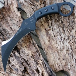 Couteau TOPS Tactical Karambit Lame Acier Carbone 1095 Manche Micarta Etui Kydex Made In USA TPTAC01 - Livraison Gratuite