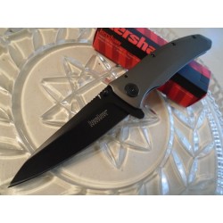 Couteau Kershaw Grid A/O Lame Acier 8Cr13MoV Manche Métal/Titane KS2200 - Livraison Gratuite