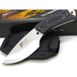 Couteau de Cou MTech Xtreme Lame Acier 440 Manche Micarta Etui Kydex MTX8035 - Livraison Gratuite