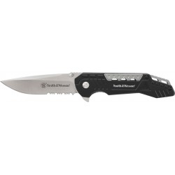 Couteau Smith&Wesson Tactical Flipper Acier 8Cr13MoV Manche Alu SW607S - Livraison Gratuite