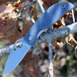 Couteau Spyderco Polestar Lame Acier CTS BD1 Manche G-10 SC220GPGY - Livraison Gratuite