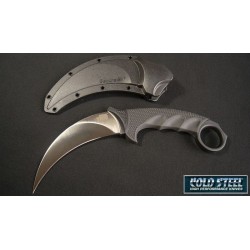 Couteau Cold Steel Tiger Karambit Lame Acier AUS-8 Manche Griv-Ex Etui Secure-Ex CS49KST - Livraison Gratuite