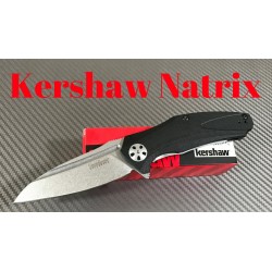 Couteau Kershaw Natrix A/O Lame Acier 8Cr13MoV Manche Black G-10 Framelock Clip KS7007 - Livraison Gratuite