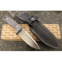 Couteau Lion Steel T5 Lame Acier Niolox Manche Micarta Etui Cuir Made In Italy LSTT5MI - Livraison Gratuite