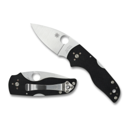 Couteau Spyderco Lil' Native Lame Acier CPM-S30V Manche G-10 Lockback Made In USA SC230MBG - Livraison Gratuite