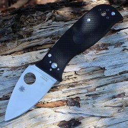 Couteau Spyderco Lil Temperance 3 Lame Acier CPM S30V Manche G-10 Made Japan SC69GP3 - Livraison Gratuite