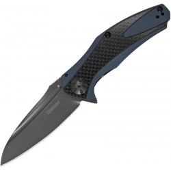 Couteau Kershaw Natrix Carbon Fiber A/O Acier 8Cr13MoV Manche Black G-10/Fibre de Carbone KS7007CF - Livraison Gratuite