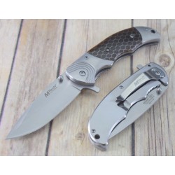 Lot de 2 Couteau Mtech Gentleman Folder A/O Manche C-Tek Lame Acier 3Cr13 Framelock MTA1029BR - Livraison Gratuite