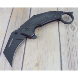 Couteau Tac-Force Karambit A/O Urban Fighter Lame Acier Inox Manche Aluminium Noir TF983BK - Livraison Gratuite