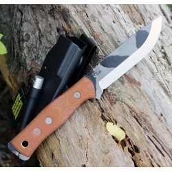 Couteau TOPS BOB Fieldcraft Hunter Camo Lame Acier Carbone 1095 Etui Kydex Made In USA TPBROS01C - Livraison Gratuite