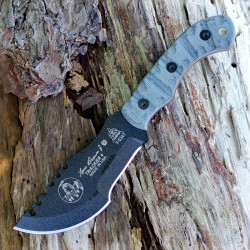 Couteau TOPS Tom Brown Tracker 4 Acier Carbone 1095 Manche Micarta Etui Kydex USA TPTBT040RMT - Livraison Gratuite