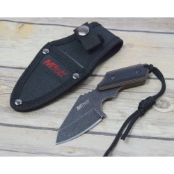 Couteau Tactical Mtech Lame Acier 3Cr13 Manche G-10 Etui Nylon MT2089BRD - Livraison Gratuite