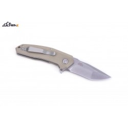 Couteau Ultra-X Cobra Desert Lame Acier 440C Manche G-10 Linerlock Clip UXHK215F - Livraison Gratuite