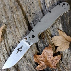 Couteau Ontario Rat 1 Gray Acier AUS-8 Satin Manche Nylon Linerlock Clip ON8848GY - Livraison Gratuite