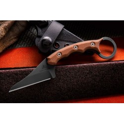 Couteau Tops Poker Kiridashi Karambit Acier Carbone 1095 Manche Micarta Etui Kydex USA TPKR01 - Livraison Gratuite