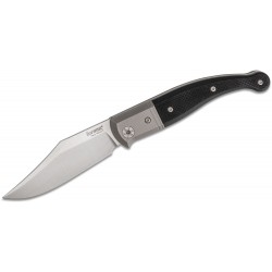 Couteau LionSteel Gitano GT01 GBK Lame Acier Niolox Manche Black Micarta/Titane Made Italy LSTGT01GBK - Livraison Gratuite