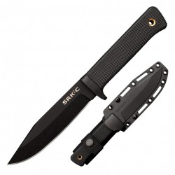 Couteau Cold Steel SRK Compact Survival Rescue Lame Acier SK-5 Manche Kray-Ex Etui Secure-Ex CS49LCKD - Livraison Gratuite