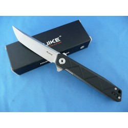 Couteau Ruike P127B Tanto Lame Acier 14C28N Manche Black G10 Linerlock Clip RKEP127B - Livraison Gratuite