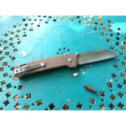 Couteau QSP Knife Penguin Lame Acier D2 Manche Micarta Linerlock Clip QS130A - Livraison Gratuite