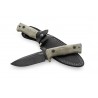 Couteau LionSTEEL T5 Niolox Manche Micarta Lame Acier Niolox Etui Cuir Made Italy LSTT5BCVG - Livraison Gratuite