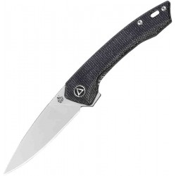 Couteau QSP Knife Leopard Black Lame Acier 14C28N Manche Micarta Ball Bearings QS135B - Livraison Gratuite