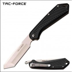 Couteau Tac Force Tactical Urbal Tanto Lame Acier 3Cr13 Manche Aluminium Linerlock Clip TF1040BK - Livraison Gratuite