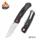 Couteau QSP Gannet Black Manche FCarbone/Micarta Lame 154CM Ball Bearing Linerlock QS137A - Livraison Gratuite