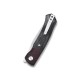 Couteau QSP Gannet Black Manche FCarbone/Micarta Lame 154CM Ball Bearing Linerlock QS137A - Livraison Gratuite