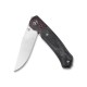 Couteau QSP Gannet Black Manche FCarbone/Micarta Lame 154CM Ball Bearing Linerlock QS137A - Livraison Gratuite