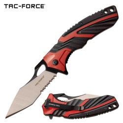 Couteau Tac Force A/O Tactical Urban Tanto Lame Acier 3Cr13 Manche Aluminium Clip TF1029BRD - Livraison Gratuite