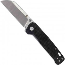 Couteau QSP Knife Penguin G10/FCarbone Lame Acier D2 Linerlock Clip QS130E - Livraison Gratuite