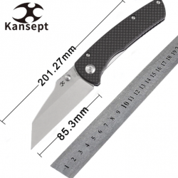 Couteau Kansept Knives Main Street FCarbone Lame Acier 154CM Linerlock Clip KT1015A3 - Livraison Gratuite