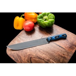 Couteau Tops Knives Dicer 10 Slicer Lame CPM S35VN Manche Blue/Black G10 Etui Kydex Made USA TPDCR1001 - Livraison Gratuite