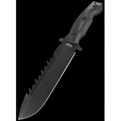 Couteau Halfbreed Blades Large Survival Lame Acier K110 Manche G10 Etui Kydex HBBLSK01 - Livraison Gratuite