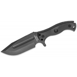 HBBLBK01 Halfbreed Blades Large Bush D2 Black Teflon Blade G10 Handles Molded Kydex Sheath - Livraison Gratuite