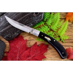 Couteau Rough Ryder Bow Trapper Lame T10 High-Speed Tool Manche Black Micarta RR2176 - Livraison Gratuite