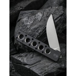 Couteau We Knife Co Ltd Miscreant 3.0 Blk Lame Acier CPM 20CV Manche Titane IKBS Framelock Clip WE2101B - Livraison Gratuite