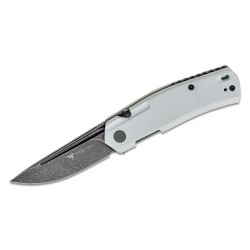 Couteau Steel Will Fjord F71-21 Lame Acier D2 Manche White G10 IKBS Linerlock Clip SMGF7121 - Livraison Gratuite