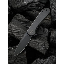 Couteau We Knife Elementum Black Manche Titane Lame Acier CPM-20CV IKBS Framelock Clip WE18062X3 - Livraison Gratuite