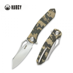 Couteau Kubey Drake Camo Manche G10 Lame Acier CPM-S30V IKBS Linerlock Clip KUB310B - Livraison Gratuite