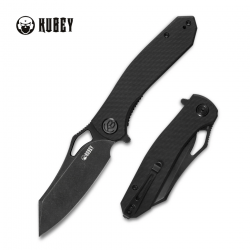 Couteau Kubey Drake Black Manche G10 Lame Acier D2 IKBS Linerlock Clip KUB310F - Livraison Gratuite