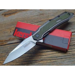 Couteau Kershaw Salvage A/O Lame Acier 8Cr13MoV Manche Acier/GFN Framelock Clip KS1369 - Livraison Gratuite