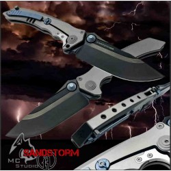 Couteau Maxace Sandstorm V2 Manche Titane Lame Acier M390 IKBS Framelock Clip MAXMCS202 - Livraison Gratuite