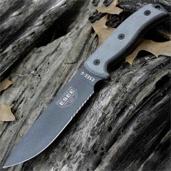 Couteau Esee Model 6 Lame Acier Carbone 1095 Manche Micarta Etui Kydex Made In USA ES6STG - LIVRAISON GRATUITE