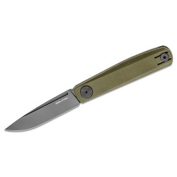 Couteau Real Steel Gslip Compact Green Lame Acier VG10 Manche G-10 Slipjoint Clip RS7866 - Livraison Gratuite