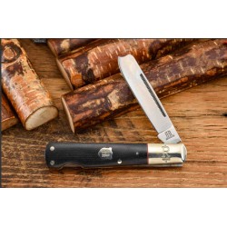 Couteau Rough Ryder Highland Black Micarta Razor Lock Lame Acier 440 RR2381 - Livraison Gratuite