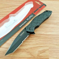 Couteau Kershaw Kuro Tanto A/O Lame Acier 8Cr13MoV Manche GFN Linerlock Clip KS1835TBLKSTWMX - Livraison Gratuite